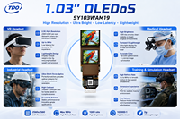 شاشة SeeYA SY103WAM19 مقاس 1.03 بوصة بدقة 2560×2560 من نوع السيليكون مايكرو OLED لسماعات الواقع المعزز/الواقع الافتراضي الغامرة