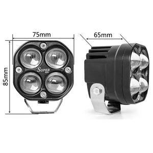 ไฟสปอร์ตไลท์มอเตอร์ไซค์ LED 5D ขนาดเล็ก 3 นิ้ว 40W สีขาวเหลือง รูปทรงสี่เหลี่ยม สำหรับขับขี่ในหมอก กันน้ำ IP68 เลนส์ 4 ชิ้น ขายส่ง - Product Image 2