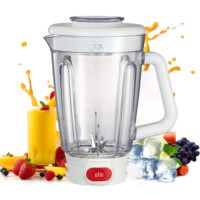 Set Suku Cadang Blender Plastik dengan Pisau Baja Tahan Karat 1.5L OEM/ODM dengan Tutup untuk Mixer Rumah Tangga Elektrik.
