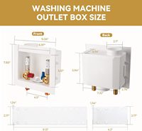 Boîte de sortie pour lave-linge avec valve, MH-510-C11 1/2" MIP&SWEAT-3/4"MHT