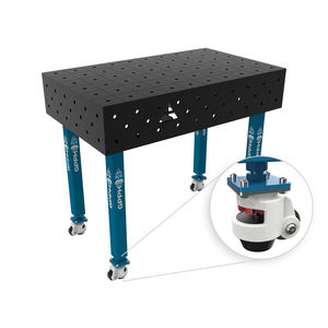 Steeleco gpph ม้านั่งเชื่อมแบบมีล้อ1x0.6ม. หนา8มม. รู16มม. ตารางขนาด100x100มม - Product Image 1