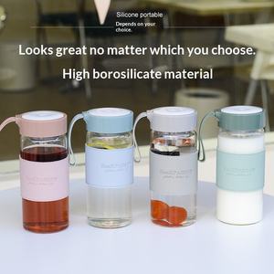 Mug de voyage en verre borosilicate résistant à la chaleur, style sport, design cartoon, multicolores, petit format, pour le bureau/le thé, idéal pour l'été - Product Image 2