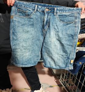 Shorts en jean pour hommes grande taille d'occasion, style classique décontracté, vente en gros de vêtements usagés en vrac, directement de l'usine - Product Image 5