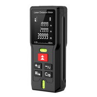 Télémètre laser industriel OEM/ODM avec 2 niveaux à bulle, précision de ±2 mm, portée de 80 m, outil de mesure numérique