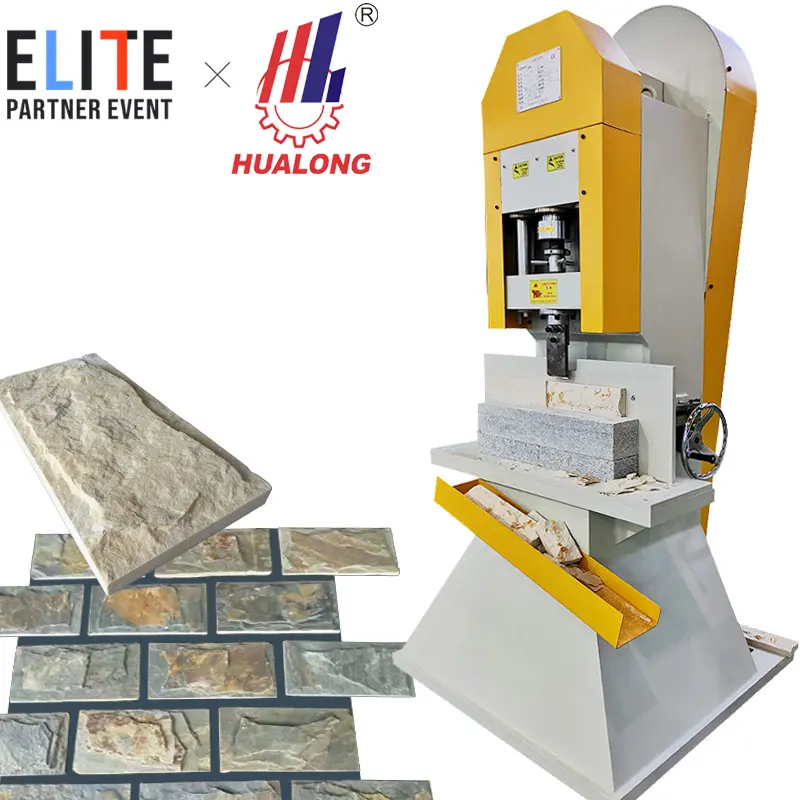 Hualong stonemachinery HLSY-S74 natural stone cutting split face brick block cutter decorative Culture Stone Making Machine for