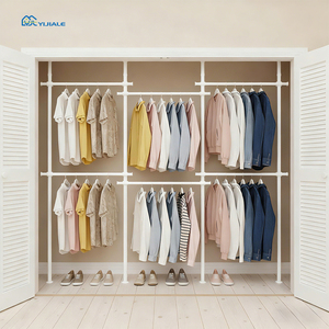 YIJIALE Porte-vêtements ouvert de haute qualité / Premium / Classique, sans outils, pour petits espaces - Product Image 1