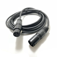 Câble audio XRL M-F, type d'assemblage métallique, OEM, couleur rouge et bleue, câble de haut-parleur, 3 cœurs, câble XLR mâle vers mâle, projecteur multimédia