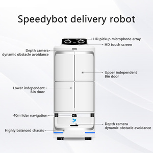 Robot de Servicio al <span class=keywords><strong>Cliente</strong></span> Programable y Automático de Alpha Hotel, Robot de Entrega Puerta a Puerta - Product Image 3