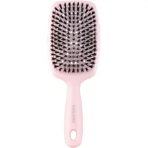 Custom Logo Boar Bristle Paddle Brush Detangler Soft Hair Brush Air Cushion Comb