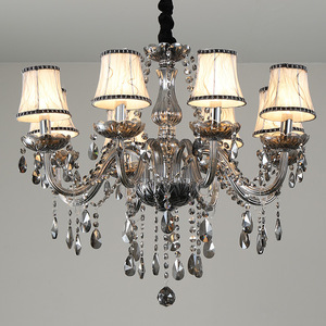 Pendentif en argent maison moderne <span class=keywords><strong>3</strong></span> couches bougie lumière cristal bras pièces lustre - Product Image 2