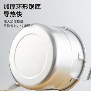 Aluminum Stockpot 5L And Above <b>Large</b> Capacity With Lid For Soup And Stock <b>Pots</b> - Product Image 5