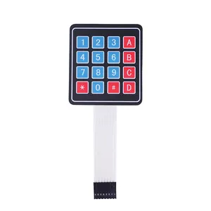 Custom 4*4 Matrix Keyboard Array Module 16 Key Membrane Switch 4*4 Control Microprocessor