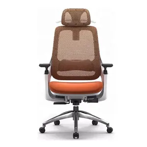 Escritório Projeto Multi Função Ajustável Braço Slide Assento Tilt e Bloqueio Ergonômico Office Chair Alumínio Modern Swivel Chair