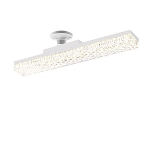 Long Crystal Chandelier Led Ceiling Light Surface Mounted Cold White Home Bedroom Living Room - Product Image 5