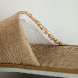 Custom bedroom close toe linen <span class=keywords><strong>hotel</strong></span> slippers men bedroom slippers - Product Image 5