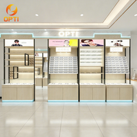 Vitrinas para Ópticas con Iluminación LED, Estantes para Exhibición de Gafas, Muebles para Tiendas de Gafas de Sol
