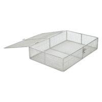 Panier en treillis métallique tissé en acier inoxydable sanitaire de qualité alimentaire SS 304 316, pliable, pour rangement et passoire, pour usage médical, cuisine, pique-nique