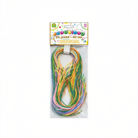 Scoubidou 30 pièces 80 cm en plastique Filo Lungo pour jeux de tressage, pour les 7-12 ans