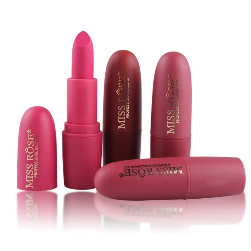 Großhandel aus China Kosmetik Miss Rose Red Matte Lipstick Bullet Lipstick