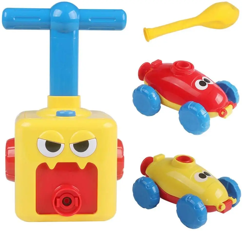 Автомобиль с воздушным шаром, обучающая игрушка «сделай сам», инерционная силовая машина для малышей, раннее образование