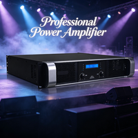 Amplificateur de puissance professionnel de classe AB à 2 canaux, montage en rack 2U, avec écran LCD, amplificateur audio stéréo pour système de sonorisation de scène
