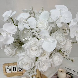 Bola de Flores Blancas para Decoración de Bodas, Centro de Mesa Floral para Decoración de Escenarios de Fiesta - Product Image 4