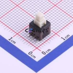 XKB5858-Z-TP Push Button Switch SMD Switch Self-Locking Square Button Vertical Mount 100mA - Product Image 1