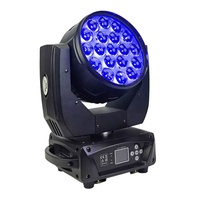 Botai 19*15 Projecteur de Scène à LED Wash Étanche avec Zoom, Tête Mobile 19x15W pour Discothèque