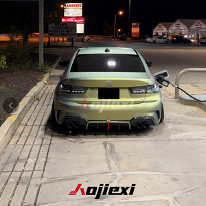 Diffusore Posteriore in Vera Fibra di Carbonio per BMW Serie 3 G20 <span class=keywords><strong>G21</strong></span> Pre Lci 2019-2022 M Sport, Splitter Paraurti Posteriore - Product Image 6