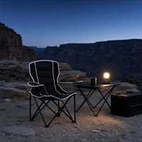 Fauteuil pliant Oxford en acier moderne personnalisé, extra large, léger, durable, portable, pour le camping, la pêche, le pique-nique