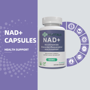 อาหารเสริม NAD แบบปรับแต่งได้ 120 แคปซูล บำรุงการทำงานของสมองสำหรับผู้ใหญ่ แคปซูล NAD+ - Product Image 2