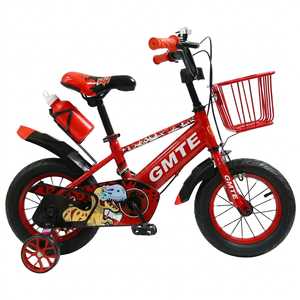 Bicicleta Infantil WS Factory con Cuadro de Acero, Canasta, Portabotellas, Ruedas de Entrenamiento, Bicicleta de Una Velocidad para Niños de 3 a 8 Años - Product Image 3