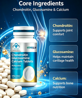 Comprimés de Glucosamine, Chondroïtine et Calcium ODM 0,85g – Complément pour la Santé Osseuse des Seniors – Fabricant en Marque Blanche