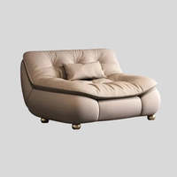 Canapé inclinable de massage rembourré en tissu de style moderne fauteuil inclinable à bascule pivotant pour la maison salon confort de détente quotidien