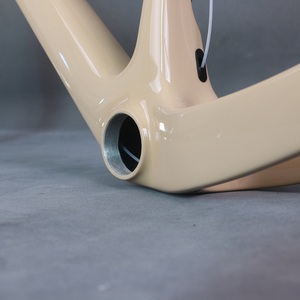 Full Carbon Fiber T1000 Disc Gravel Bike <b>Frame</b> GR048 Custom Khaki Paint Available Size XS/S/M/L/XL - Product Image 4