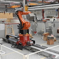 Rail linéaire de robot GUDEL ZP-2 de haute précision avec robot industriel KUKA pour la manutention et le positionnement