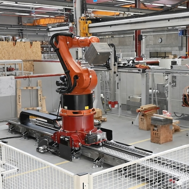 High Precision GUDEL ZP-2 Robot Linear Track with KUKA Industrial Robot for Handling and Positioning