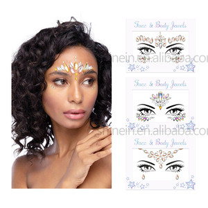Shinein Bindi <strong>Temporary</strong> <strong>Tattoo</strong> Jewelry Face Crystal Sticker Adhesive Forehead Rhinestone Face Jewel Sticker - Product Image 1