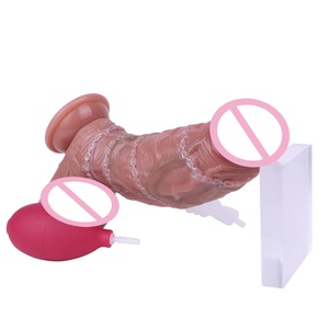 Lifelike Squirting Penis With Sucker Intimate Chain Silicone Large Realistic Ejaculation <b>Dildo</b> Sex Toy for Women Massage - Product Image 3