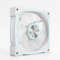 Ventilateur de boîtier d'ordinateur haute performance 120 mm à faible bruit avec roulement à bille, 45 CFM et dissipateur thermique en plastique coloré pour PC, design CD