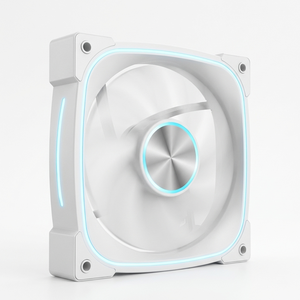 พัดลมเคสคอมพิวเตอร์ขนาด 120 มม. ประสิทธิภาพสูง เสียงเบา ระบายความร้อนด้วยอากาศ พัดลมระบายความร้อนสีสันสดใสสำหรับเคสพีซี พร้อมดีไซน์แบบซีดี - Product Image 3