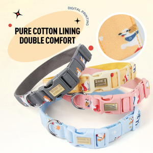 <span class=keywords><strong>Collier</strong></span> <span class=keywords><strong>pour</strong></span> <span class=keywords><strong>chien</strong></span> réglable et doux, designs personnalisés, colliers à boucle <span class=keywords><strong>pour</strong></span> chiens de petite/moyenne taille - Product Image 3