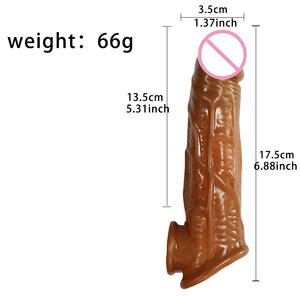 Männliches künstliches Penis kondom, um die Größe des Penis-Sexspielzeugs für Erwachsene für den Menschen zu erhöhen - Product Image 5