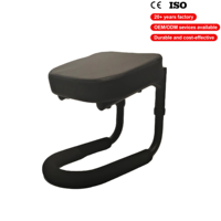 Banc de méditation à genoux réglable en hauteur avec coussin de siège, tabouret de yoga et de prière robuste (hauteur 20-27 cm)