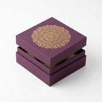 Boîte cadeau de luxe écologique à fermeture magnétique, revêtement UV, lamination mate, doublure en éponge, design personnalisé pour parfum et articles de toilettage