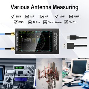<span class=keywords><strong>NanoVNA</strong></span>-F V2 50KHz-3GHz Analizador de red vectorial HF VHF UHF VNA 4,3 "Pantalla táctil 5000mAh Analizador de antena de alta precisión - Product Image 5
