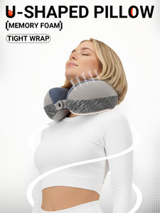 Travel <strong>Pillow</strong> Soft Memory Foam U Shaped <strong>Neck</strong> <strong>Pillow</strong>, Breathable Comfortable <strong>Pillows</strong> For Head And Support, Airplane Car Home Use - Product Image 3