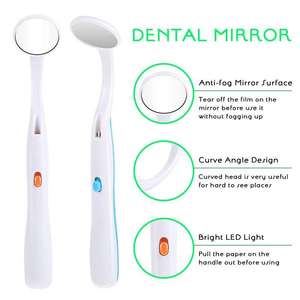 Specchietto Intraorale Dentale con Manico in Plastica Antiappannamento e LED / Specchio Dentale LED - Product Image 4