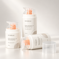 Flacon pompe sans air en PP monomatériau 30-200 ml, emballage cosmétique recyclable pour lotion, crème pour le visage, sérum, soins de la peau