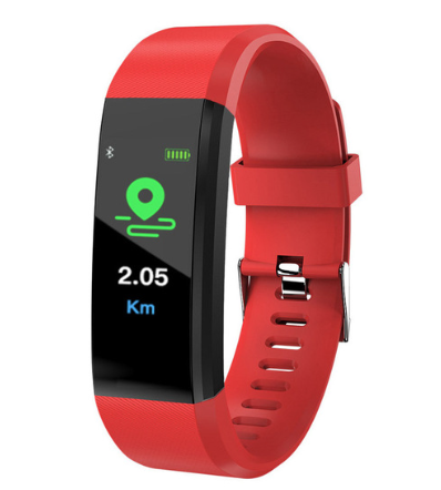 B115P Unisex Smart Watch Bracelet Cheap Fitness Tracker Chronograph Stop Watch Alarm Water Resistant for Android iOS Plastic